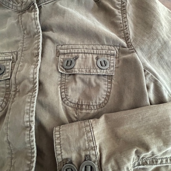 Eddie Bauer 2007 women's green army style cargo jacket size XS - Picture 8 of 15
